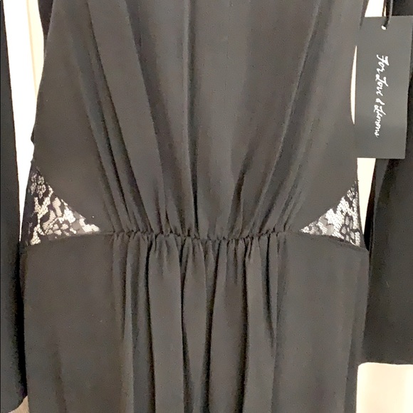 NWT - For Love and Lemons Black Maxi Dress - Picture 7 of 10